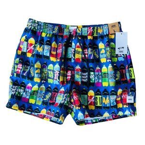 Vans x Fergus Soda Pop All Over Print Volley Shorts VN0A4RRHW03 Men's Large (L)